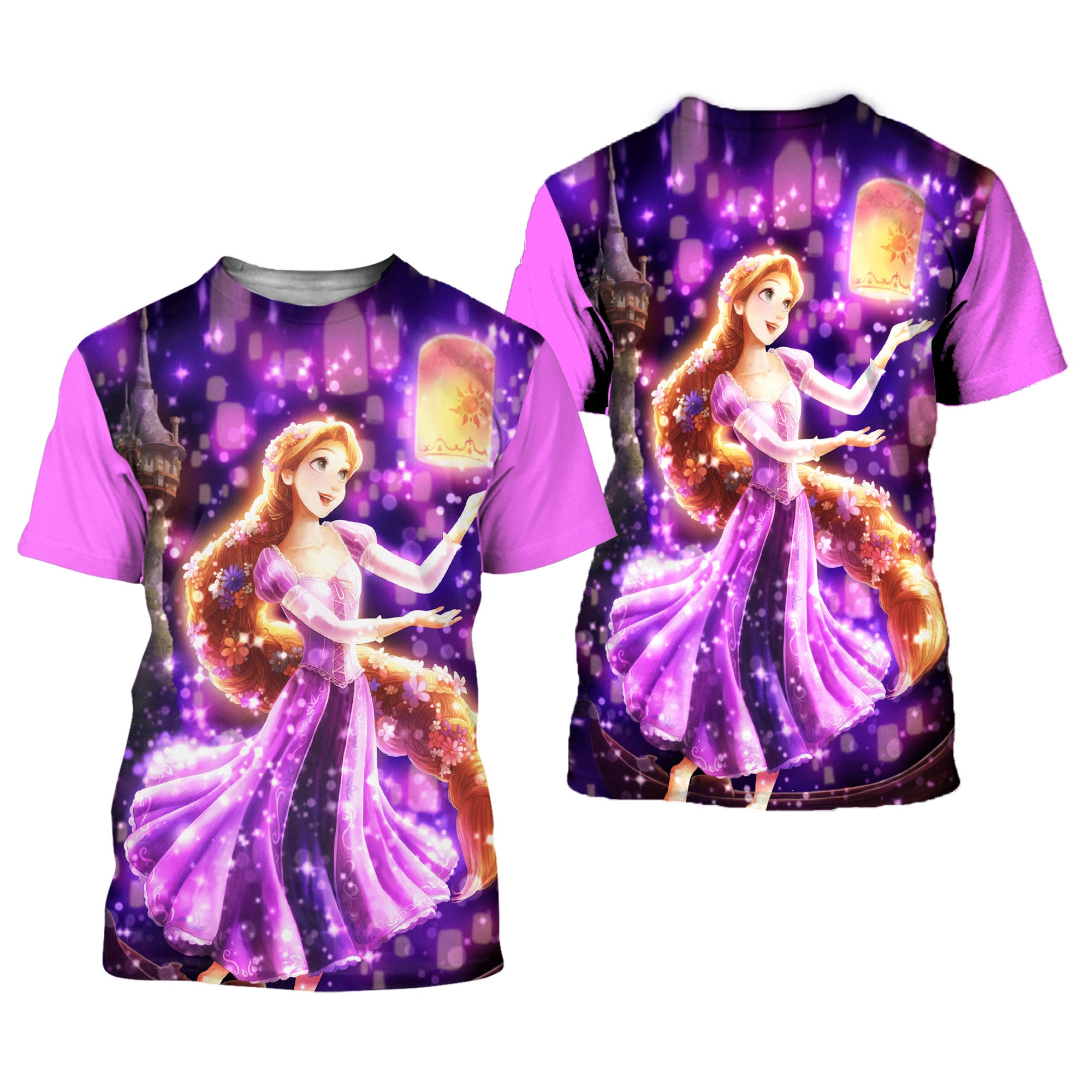 Discover Rapunzel Bling Purple Button Overalls Patterns Disney T-shirts