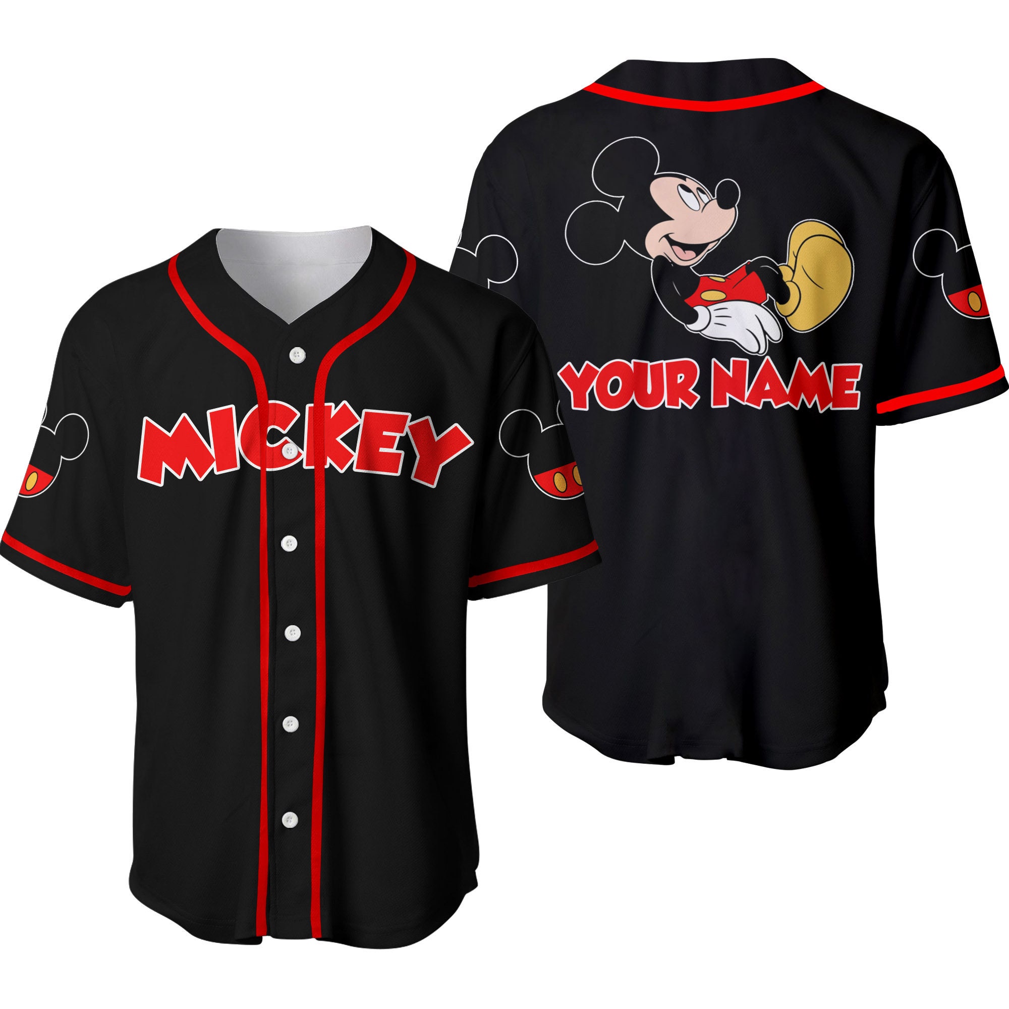 Mickey Mouse Disney Custom Baseball Jersey