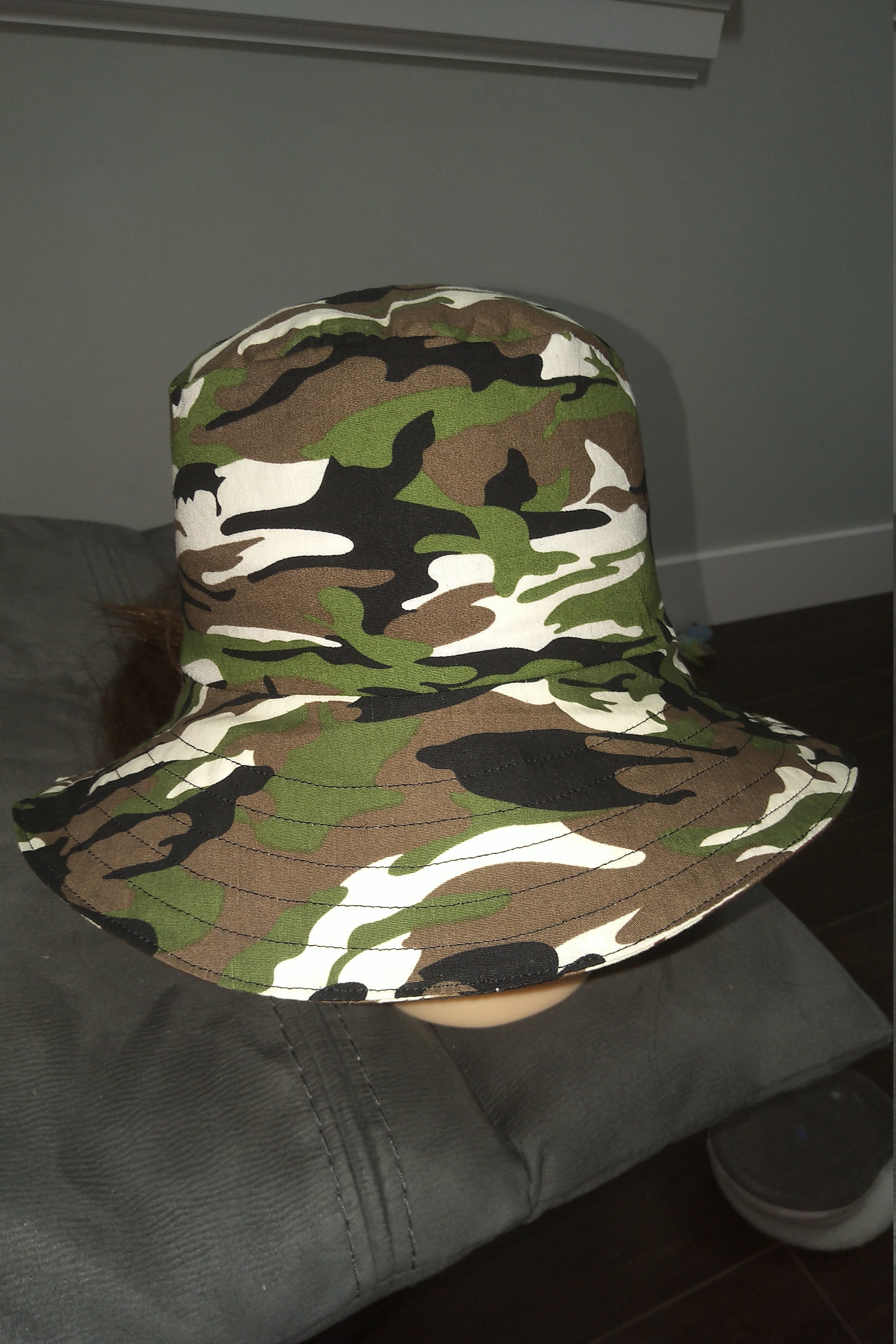 Camo Bucket Hat for kids and adults Handmade cotton summer sun Etsy