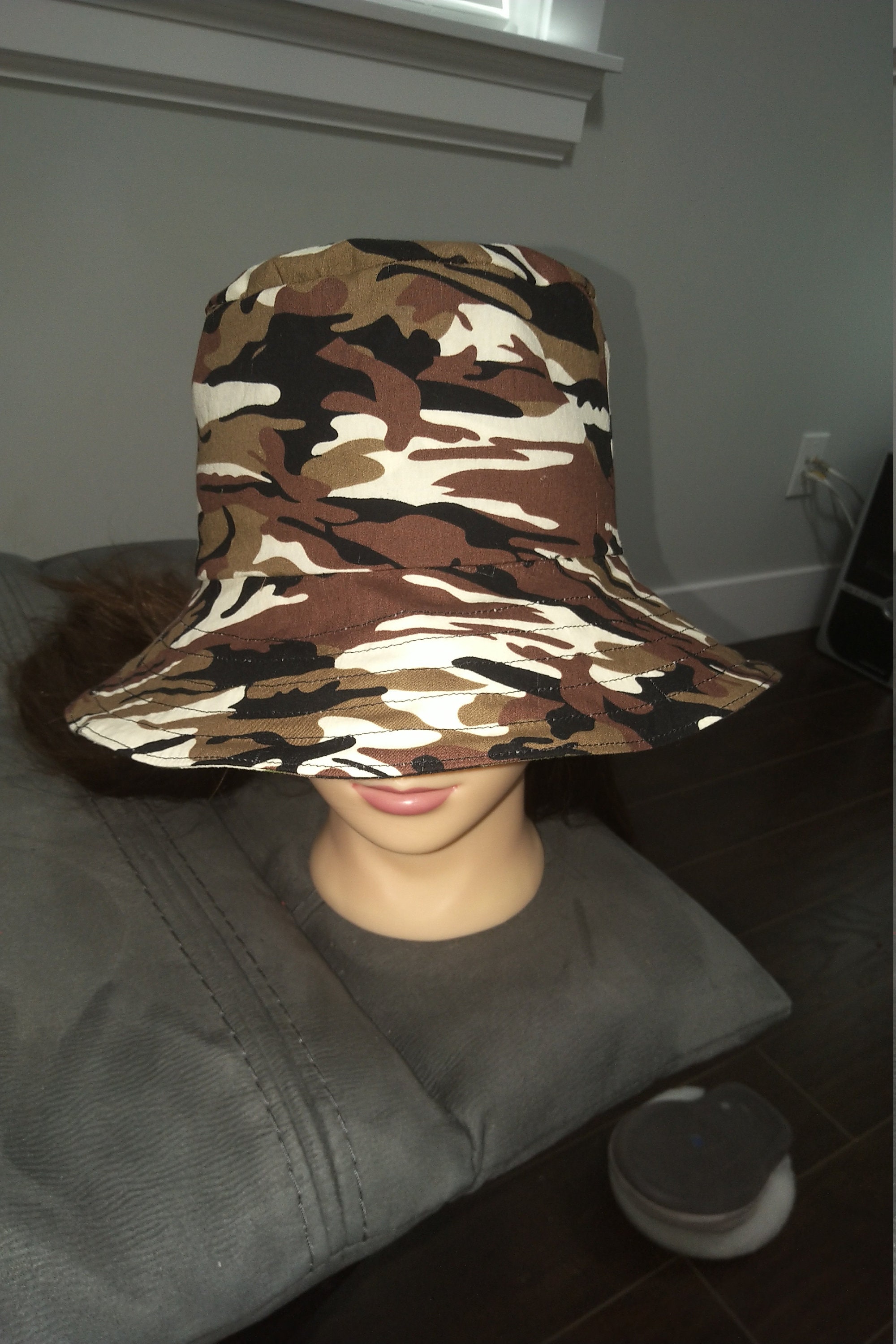 Camo Bucket Hat for kids and adults Handmade cotton summer sun Etsy