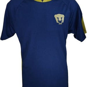 Pumas UNAM Official Soccer Adult Men Poly Elite Game Men Size Soccer Jersey Home Color Custom Your Name & Number