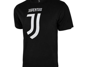 Juventus Logo T-Shirt - Black Custom Your Name & Number