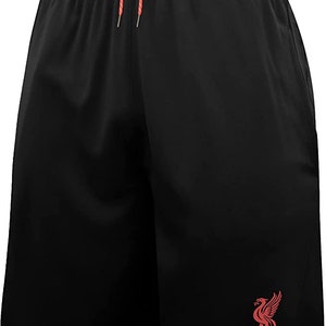 Men&#39;s Liverpool Officially Poly Soccer Shorts - Black LP07SH-R