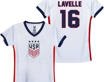 USWNT Lavelle #16 Jersey - Official U.S. Soccer Girl's Tee
