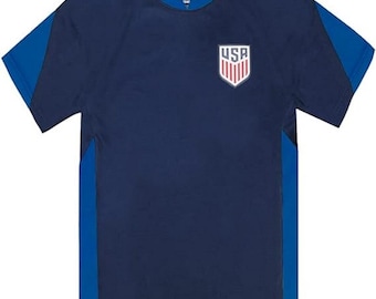 USMNT Soccer T-Shirt: Custom Name & Number, Youth Poly Elite Game