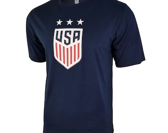 USWNT Logo T-Shirt: U.S. Soccer Federation Navy Tee
