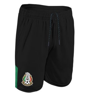 Mexico National Football Team Men Officially Poly Soccer Short Black