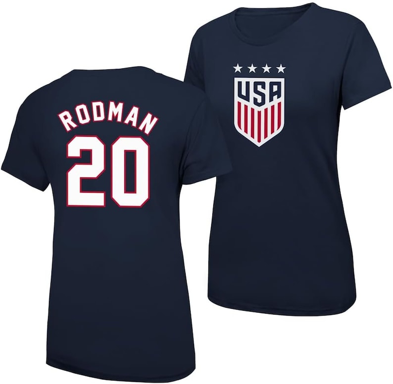 U.S. Soccer USWNT 4 Star Women Official Rodman 20 Women T-Shirt image 1