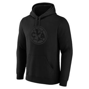 Club America Blackout Front Logo Pullover SS Grade Soccer Hoodie Cotton - Custom Your Name & Number Cotton
