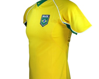 Brazil Soccer Youth Game Day Jersey Home color Custom Your Name & Number