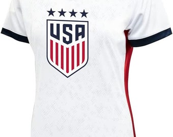 USWNT 4 Stars Champions Women's Soccer V-Neck T-Shirt