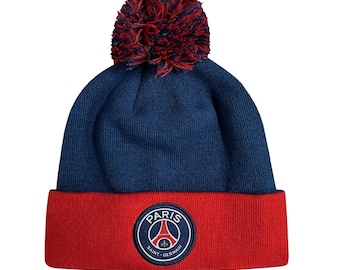 Paris Saint German Adult Unisex Pom Pom Beanie - 02 - Custom Name Initials
