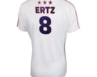 U.S. Soccer USWNT Ladies Polymesh Game Day Shirt Women Poly T-Shirt - Ertz 8 White