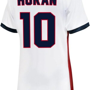 2023 U.S. Soccer USWNT Ladies Champion 4 STARS Game Day Shirt Women Poly T-Shirt - Women&#39;s Soccer  World Cup- Horan 10