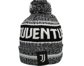 On Sales ! Juventus Identity Pom Pom Beanie - Black - Custom Name Initials