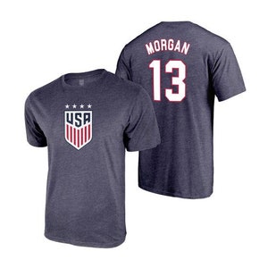 Camiseta oficial Alex Morgan 4 Star de US Soccer USWNT, talla femenina imagen 1