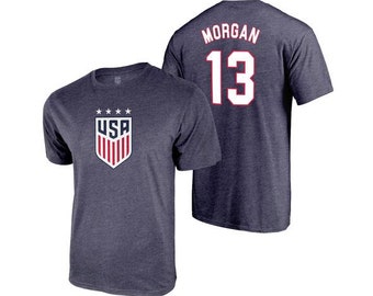 U.S. Soccer USWNT Official Alex Morgan 4 Star T-Shirt Tee Women size