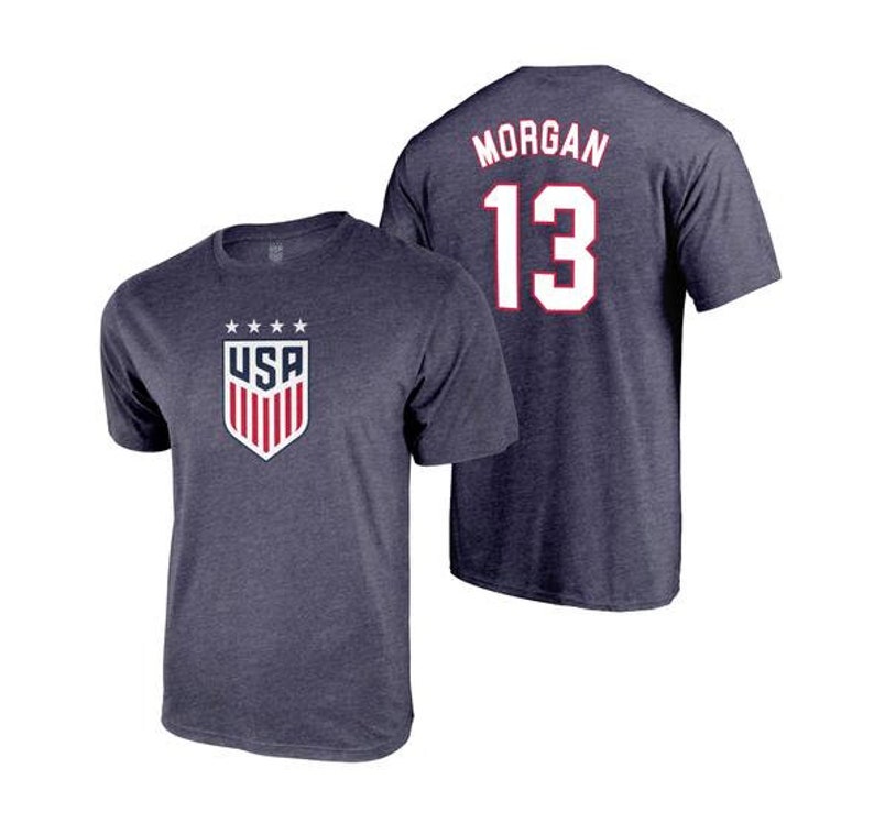 Camiseta oficial Alex Morgan 4 Star de US Soccer USWNT, talla femenina imagen 1