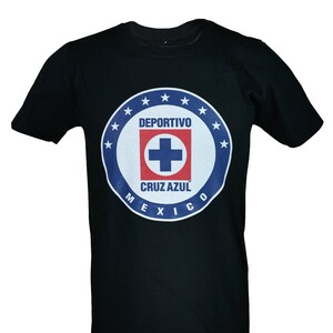 Cruz Azul Officially Licensed Soccer T-Shirt Cotton Tee -04  Custom Your Name & Number