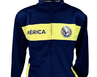 Veste de football Club America : veste Icon Sports à fermeture éclair sous licence officielle