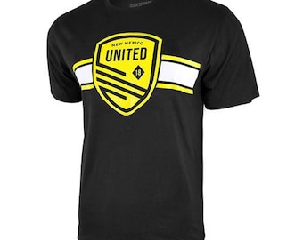 USL New Mexico United Logo Tee- Black  Custom Your Name & Number
