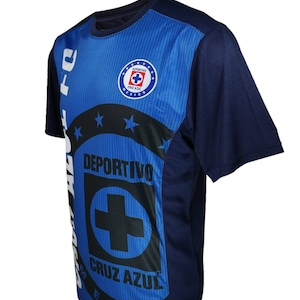 Men Cruz Azul Exclusive Poly Shirt Soccer Jersey - Woven Patch Custom Your Name & Number