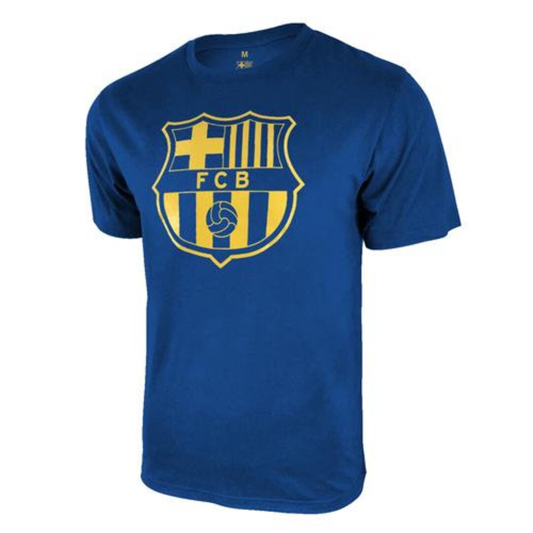 FC Barcelona Uni-logo T-shirt - Blue Name and Number - Etsy