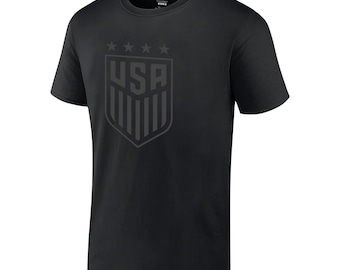 USWNT Blackout Soccer Tee - 2025 U.S. Soccer - Custom Name & Number