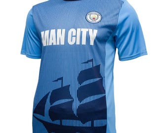 Camiseta de fútbol del Manchester City: Camiseta de entrenamiento para adultos, nombre y número personalizados