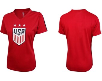USWNT Ladies Polymesh Game Day Shirt: Custom Name & Number
