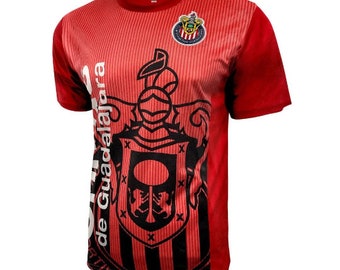 Chivas De Guadalajara Poly Shirt Soccer Jersey - Woven Patch [Custom] Name + Number