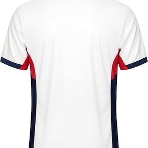 2026 US Soccer USMNT Game Day Soccer T-Shirt: Official Licensed Poly Jersey - White Home Team Color - Adult Men Size image 3