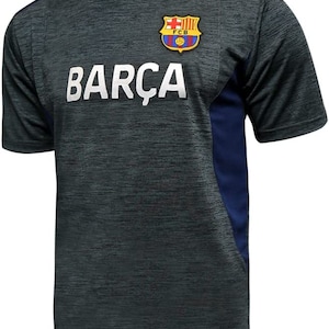 FC Barcelona Officially Licensed World Club Jersey-Like Space Dye Game Day Shirt Soccer Jersey Custom Your Name & Number