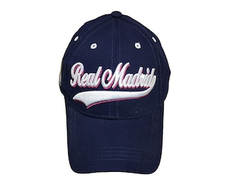 Real Madrid C.F. Authentic Official Licensed Soccer Cap - Blue - Custom Name Initials