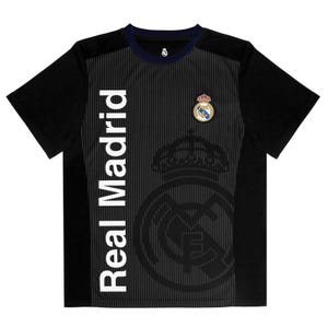 2025 Real Madrid Emblem Logo Official Soccer Jersey - Youth Size - Black