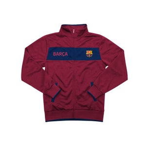 FC Barcelona &quot;Centering&quot; Adult Full-Zip Track Jacket - Red Men&#39;s size Custom Name & Number