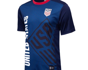 USMNT Game Day Poly T-Shirt: Custom Name & Number, Official Licensed Soccer Jersey
