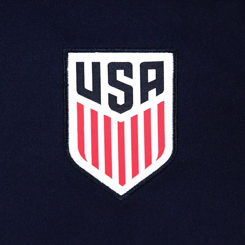 2026 USMNT Soccer T-Shirt: Custom Name & Number, Youth Poly Elite Game - Woven Patch USA image 5