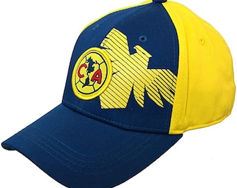 Club America OFFCIAL Team Logo Cap HAT - Blue - Custom Name Initials