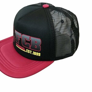 FC Barcelona Authentic Official Licensed Soccer Cap Black & Red, FCB One Size - Custom Name Initials