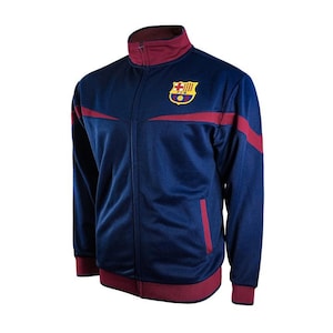 FC Barcelona Adult Full-Zip Barça Track Jacket - Blue Custom Name & Number