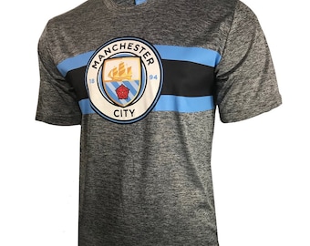 Manchester City Men's Printed Logo Tee  Custom Your Name & Number