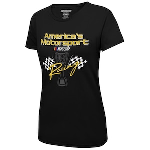 Icon Sports Official Licensed Nascar Fans Cotton Tee for Adults Black 550 – Custom Your Name and Number