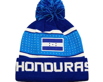 Honduras Pegged Adult Unisex Beanie - Custom Name Initials