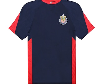 Chivas De Guadalajara Youth Soccer Jersey: Official Poly Elite Game, Navy Red (Name + Number)