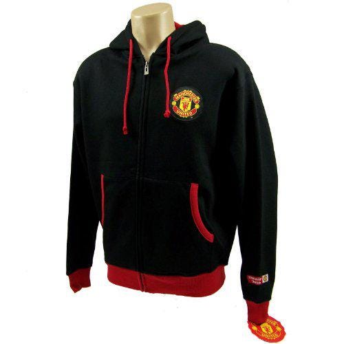 Sweat à Capuche Zippé Manchester United, Noir, Garçon 4-5 Ans, Occasion
