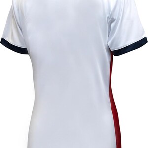 USWNT Ladies US Soccer 4 STARS Poly Jersey : Polymesh Game Day Shirt - Custom Name & Number image 4