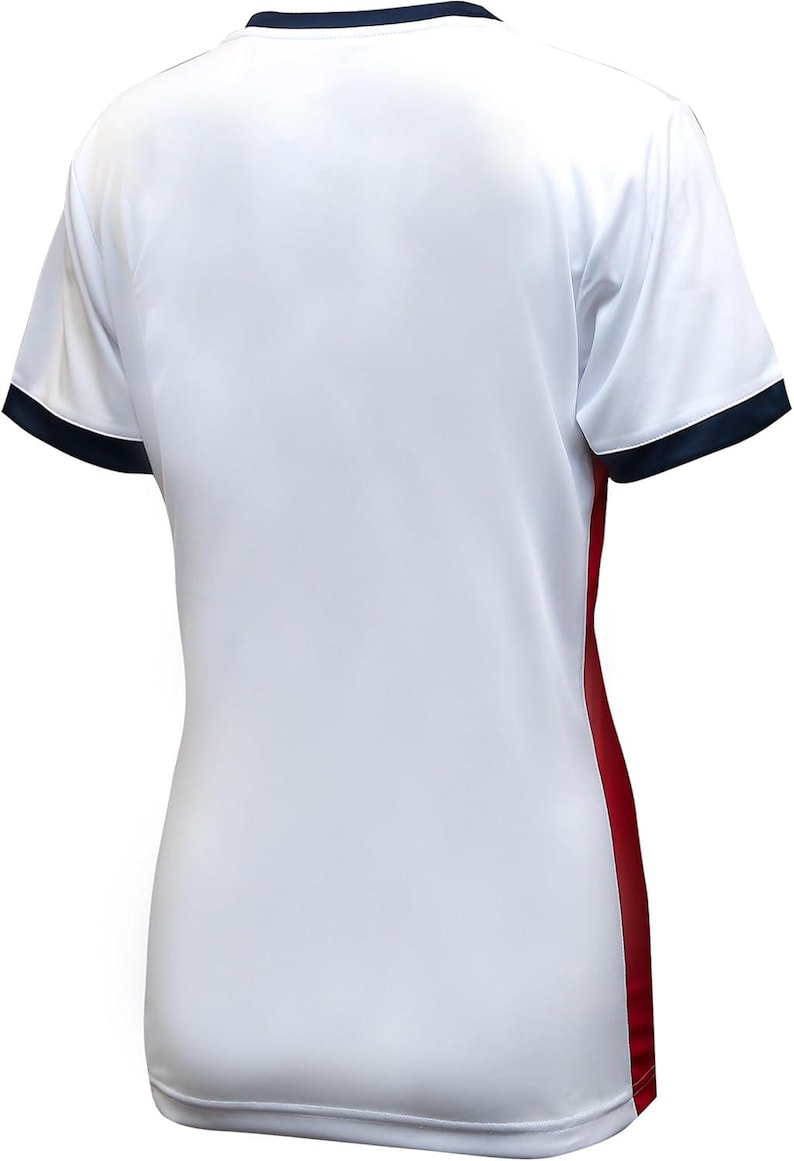 USWNT Ladies US Soccer 4 STARS Poly Jersey : Polymesh Game Day Shirt - Custom Name & Number image 4