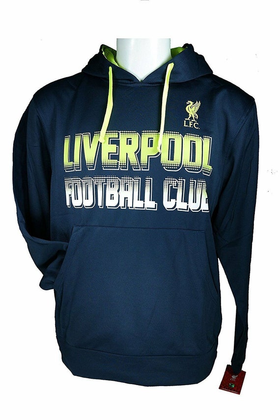 LIVERPOOL FC Official Licensed Soccer Hoodie Adult Navy Custom