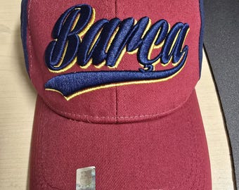 FC Barcelona Authentic Official Licensed Soccer Cap Navy - Custom Name Initials